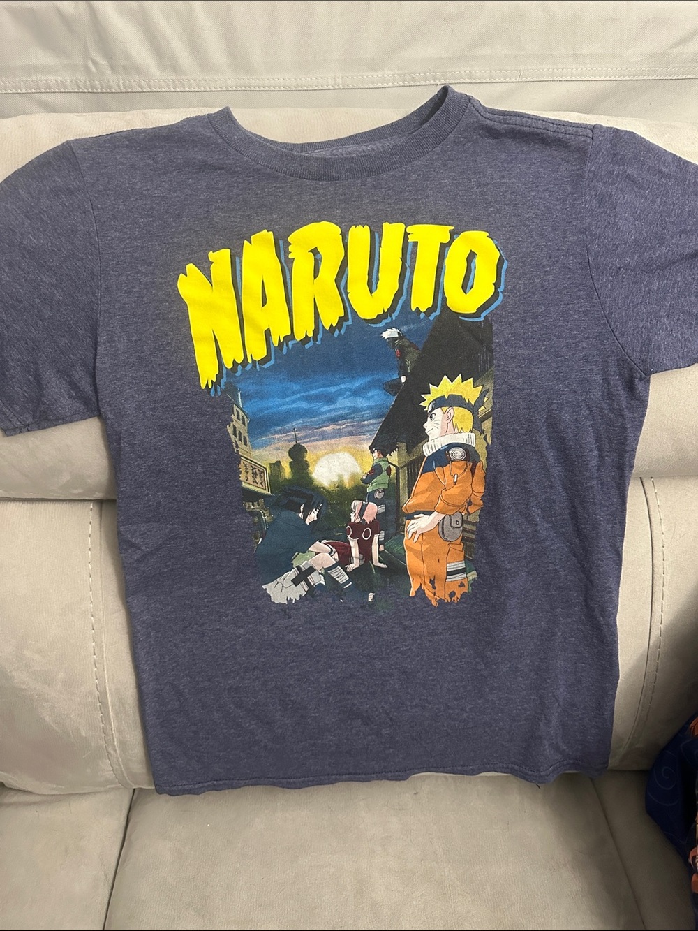 Naruto Kids Short Sleeve Tee - Blue Heather